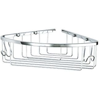 Полка угловая Gappo G334 с крючками хром